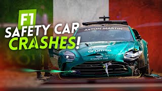 F1 safety car CRASHES at the ITALIAN GP [upl. by Grimbal]