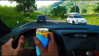 One Day in Forza Horizon 4 Traffic 🚦 Real Hands amp Steering Wheel [upl. by Emmit]