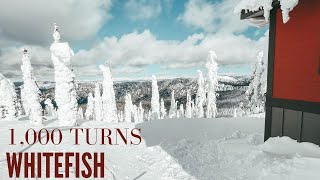 Whitefish Mountain Runs 1000 Turns Montana Skiing amp Snowboarding montanaliving whitefishmontana [upl. by Cosetta]