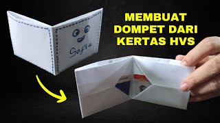 Cara Mudah Bikin Dompet dari Kertas HVS Gokil [upl. by Laenahtan]