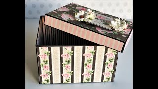 Handmade Chipboard Gift Box Nitwit Collections [upl. by Elcin]