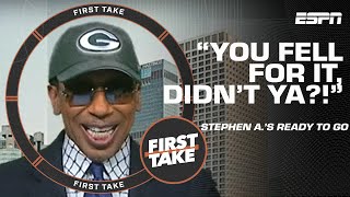 YOU FELL FOR IT DIDNT YA 😁 Stephen A is loving the Cowboys playoff loss 🤠  First Take [upl. by Sihtnyc]