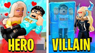 SUPERHERO Girlfriend VS VILLAIN Girlfriend Roblox [upl. by Os]