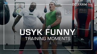 Usyk Training Singing amp Dancing  BOXRAW [upl. by Daffy]