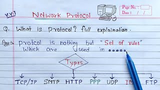 What is Protocol full Explanation  TCPIP HTTP SMTP FTP POP IMAP PPP and UDP Protocols [upl. by Nawk]