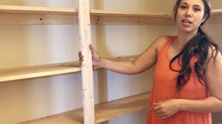 Easy Pantry Shelving anawhite [upl. by Aitahs]