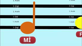 Notaların dizek üzerindeki yerleri [upl. by Elakram]