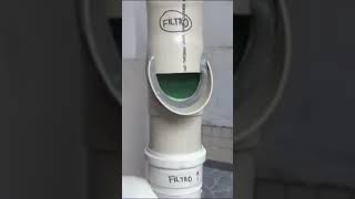 Filtro Para Captação De Agua De Chuva de PVC casa chuva agua calha [upl. by Hannis312]