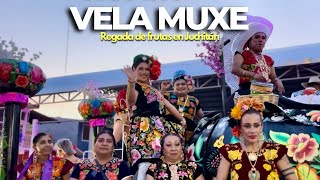 ASÍ FUE LA REGADA DE FRUTAS DE LA VELA MUXE en JUCHITÁN OAXACA  intrépidas buscadoras del peligro [upl. by Ahsata259]