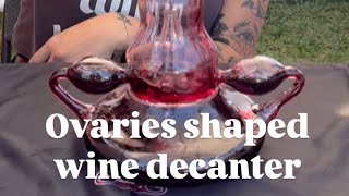 SheCanTer 🍷 wine decanter shaped like ovaries 🥂shecanter winedecanter wine ovaries sandiego la [upl. by Bertha636]