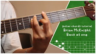 Back at one  Brian McKnight Original guitar chord tutorial [upl. by Lawler]