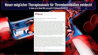 Neuer möglicher Therapieansatz für Thromboembolien entdeckt [upl. by Haland823]