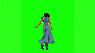 Korra anime tell your girlfriend dance meme green screen [upl. by Larrej]