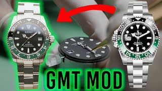 Building a Custom quotRolex GMT Master II 126720VTNRquot Seiko Mod [upl. by Airamas]