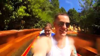 Island of Adventure  Dudley DoRights Ripsaw Falls Ride [upl. by Adnilreh]