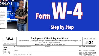 W4 tax form IRS w4 tax form How to fill out w4 tax form  Step by step walkthrough of w4 [upl. by Beitch467]