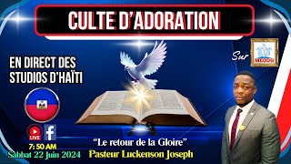 Culte dAdoration live sur MEODH Haïti Past Luckenson Joseph 210624 [upl. by Betthezel]