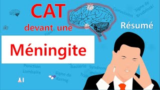 Méningite🙄 cest quoi la CAT 🤔  Résumé  Infectiologie [upl. by Nnairam]