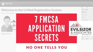 7 FMCSA Application Secrets No One Tells You To Do [upl. by Asta]