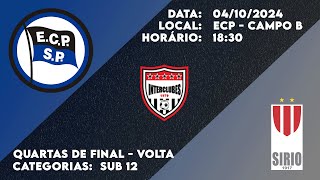 Esporte Clube Pinheiros X Esporte Clube Sirio  Interclubes Sub 12  Quartas de Final  Volta [upl. by Erena]