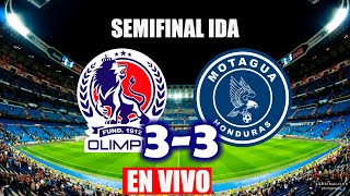 OLIMPIA 33 MOTAGUA  SE EMPATA EL CLÁSICO EN SEMIFINAL  AUDIO LAZ SPORTS [upl. by Kcirddot]