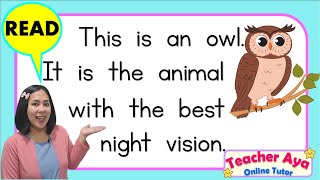 Reading Tutorial for Kids  Reading Compilation  Teacher Aya Online Tutor [upl. by Oxley177]