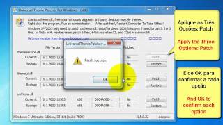 Tutorial Universal Theme Patcher Windows 7 [upl. by Uzzia974]