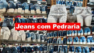 FABRICANTE DE JEANS PREMIUM CALÇAS BERMUDAS E SHORTS COM PEDRARIA [upl. by Tess]