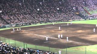 2011年夏 甲子園 如水館vs東大阪大柏原 試合終了の瞬間 [upl. by Arnon87]