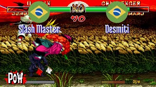 samsho2 Slash Master BR vs Desmiti BR Samurai Shodown II Fightcade Jun 2 [upl. by Dumas]