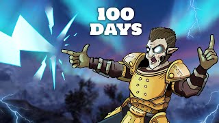 I Spent 100 Days In Skyrim Legendary Difficulty Becoming A Master Destruction Mage Skyrim Movie [upl. by Somisareg]