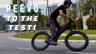 REEVO HUBLESS EBIKE PUT TO THE TEST  Amazing Bikes  GizmoHubcom [upl. by Lowry]