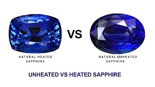 How to check the difference between Unheated vs Heated Sapphire Learn about sapphire [upl. by Neirbo648]