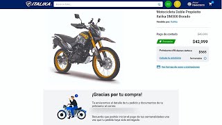 ¿Como COMPRAR una MOTO Italika en LINEA Dm300 [upl. by Enidualc]