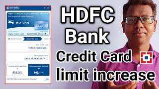 hdfc credit card limit enhancement  hdfc card limit increase pre approved  Credit Card limit [upl. by Hasina]