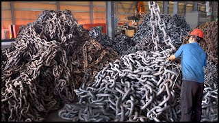 Amazing Chain Making Process！Mass Production Factory！ [upl. by Anders]