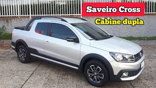 Saveiro Cross cabine dupla 2019 avaliação e preço [upl. by Breed]