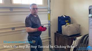 Garage Door Installation  Demonstration Full Tutorial Below [upl. by Anna]