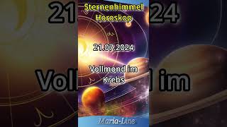 Sternenhimmel Horoskop ⭐Sonntag der 21072024 [upl. by Radley971]