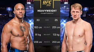 Ciryl Gane vs Alexander Volkov Full Fight  UFC 310 Fight Night [upl. by Fezoj]