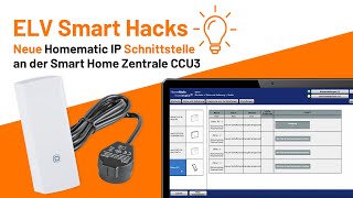 Neue Homematic IP Schnittstelle für Smart Meter  digitale Stromzähler an der CCU3  ELV Smart Hacks [upl. by Ylreveb]