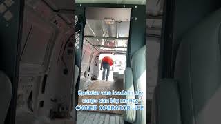 Sprinter van loads in my cargo van big money OWNER OPERATOR LIFE startingyourownbusiness cargovan [upl. by Michaella]