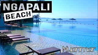 NGAPALI BEACH HILTON RESORT amp SPA  MYANMAR TRAVEL HIGHLIGHTS [upl. by Wolford956]