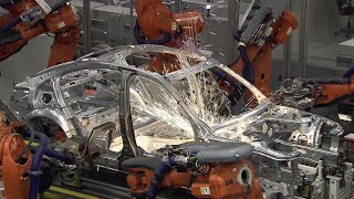 Chassis Production  How Cars are Manufactured  Automobile assembly [upl. by Anear]