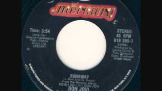 Bon Jovi  Runaway Vinyl [upl. by Gudren]