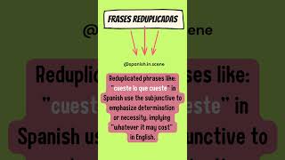 👉 Subjuntivo frases REDUPLICADAS learningspanish spanishconversation subjunctive spanishverbs 😃 [upl. by Freddy979]