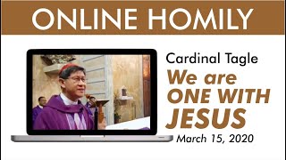 OnlineHOMILY  Cardinal Tagles homily at the Pontificio Collegio Filippino in Rome March 15 [upl. by Trevorr576]