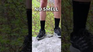 Why these hiking socks get ZERO BLISTERS shorts hiking camping outdoors thruhike [upl. by Gnus]