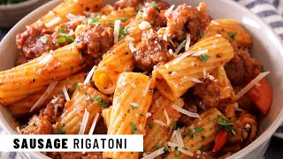 SAUSAGE RIGATONI  Easy Recipe  Jehan Can Cook [upl. by Claudell]