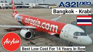 Trip Report  AirAsia Airbus A321neo  Bangkok  Krabi [upl. by Alrak]